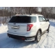 Защита задняя двойные уголки 76-42 мм ТСС для Ford Explorer 2011-2015
