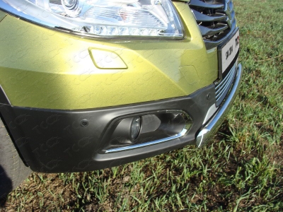 Накладка решётки радиатора 12 мм ТСС для Suzuki SX4 New 2013-2021