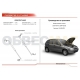 Амортизаторы капота Автоупор, 2 шт. для Lada Kalina 2004-2013