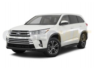 Пороги алюминиевые Rival Black New для Toyota Highlander № F180ALB.5706.1