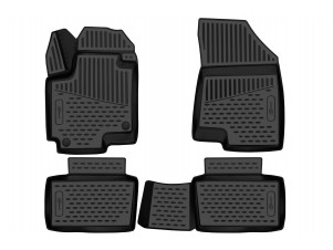 Коврики 3D в салон подходят для CHANGAN CS35PLUS, 2018-н.в., 4шт. (ПУ, повышенная износостойкость) / Чанган СиЭс 35 плюс №FORMAT.3DA58762210K
