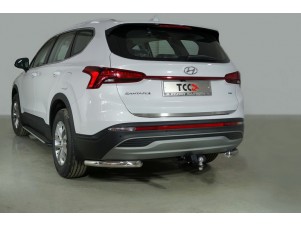 Защита задняя (уголки) 60,3 мм для Hyundai Santa Fe IV Рестайлинг 2020 – 2023 HYUNSF21-34