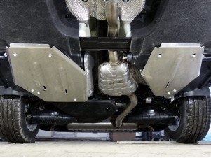 Защита бака ТСС алюминий 4 мм комплект 2 штуки для Audi Q5 № ZKTCC00308